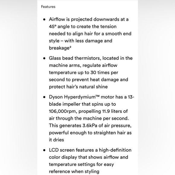 Dyson Airstrait (NOT pink) Wet-to-Dry Straightener - Picture 4 of 9